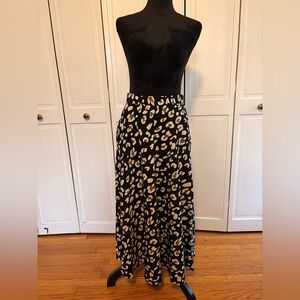 JODIFL Los Angeles Abstract Leopard Print Maxi Skirt NWT Small